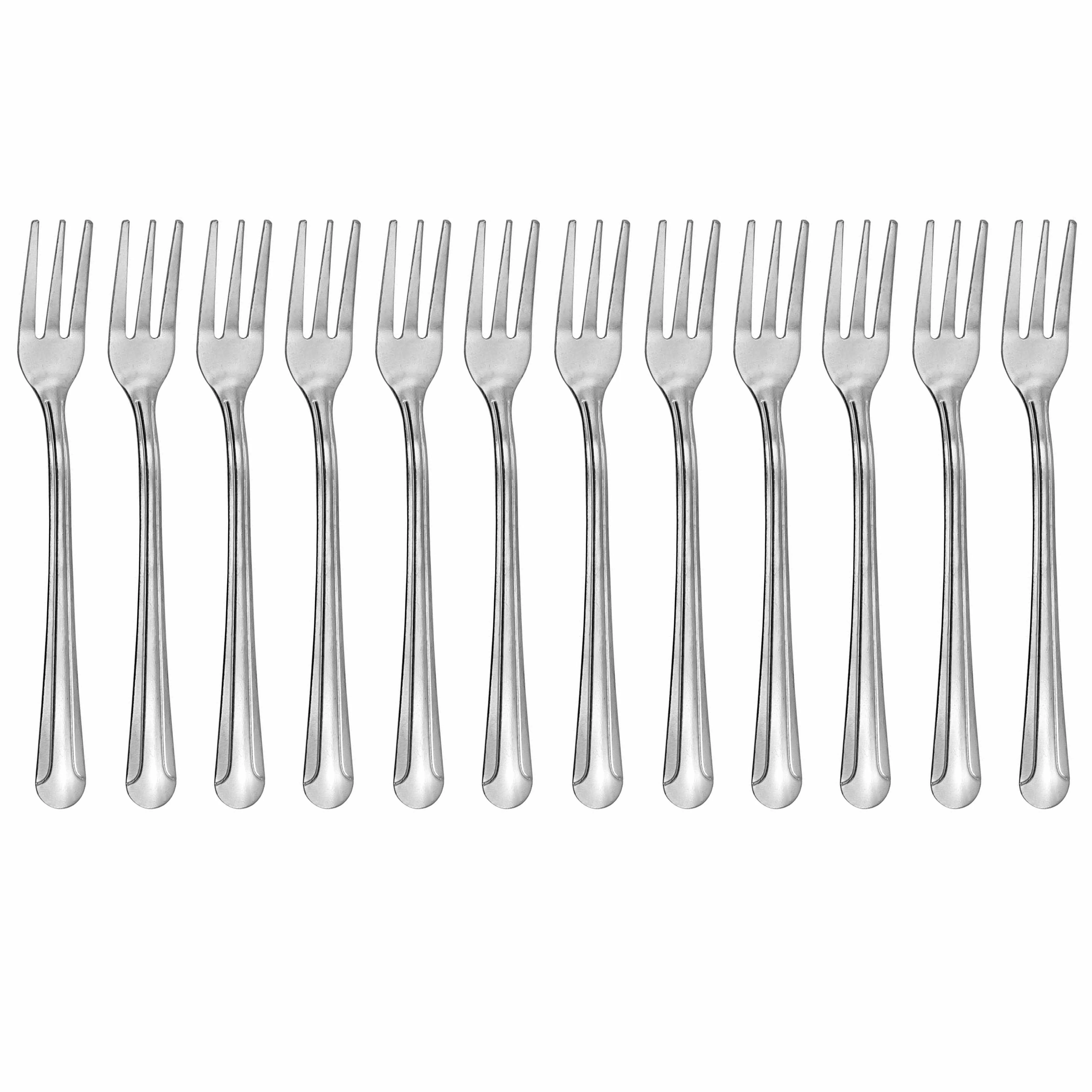 12 Pc Dominion Cocktail Oyster Forks Seafood Crab Fork Lobster Stainless Steel