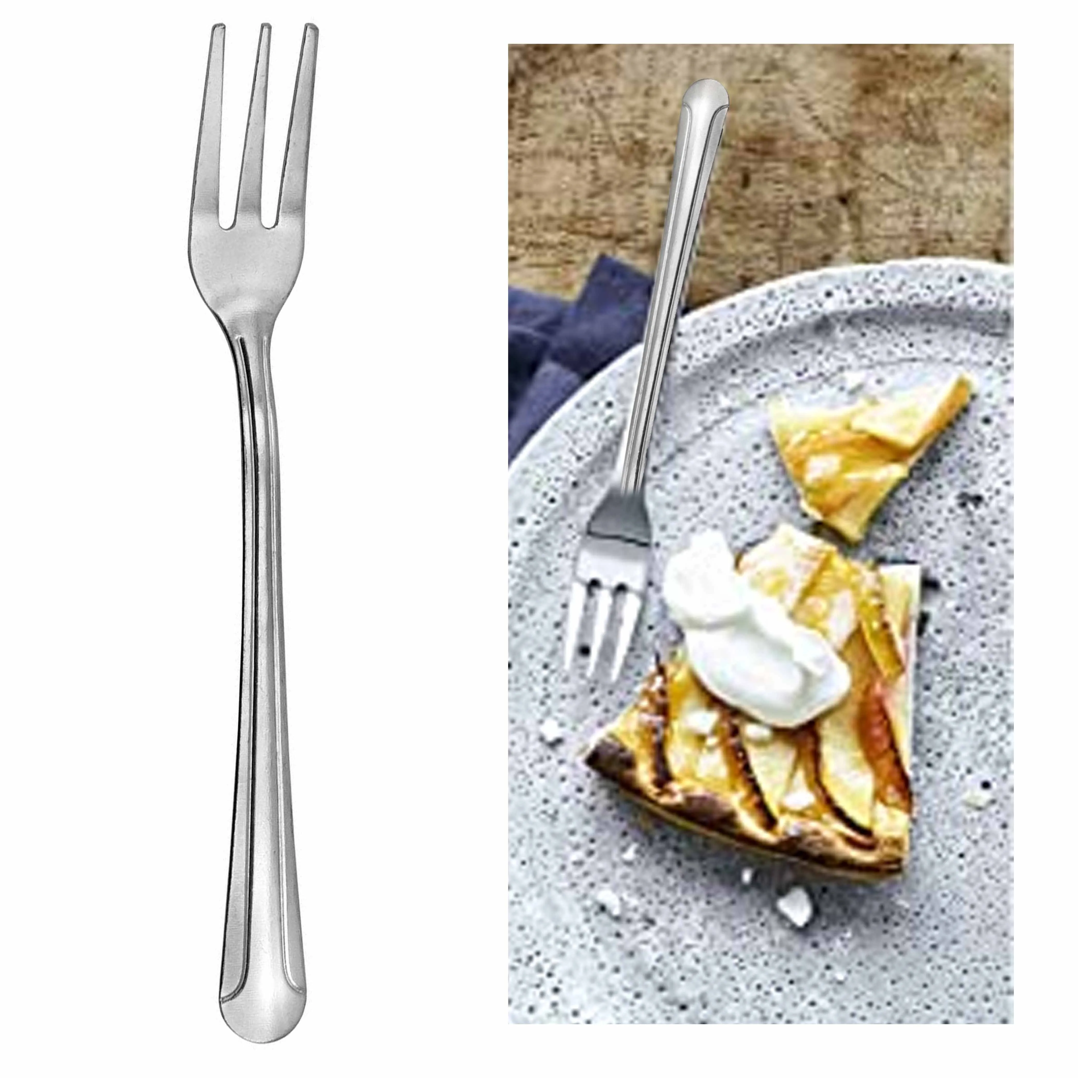 12 Pc Dominion Cocktail Oyster Forks Seafood Crab Fork Lobster Stainless Steel