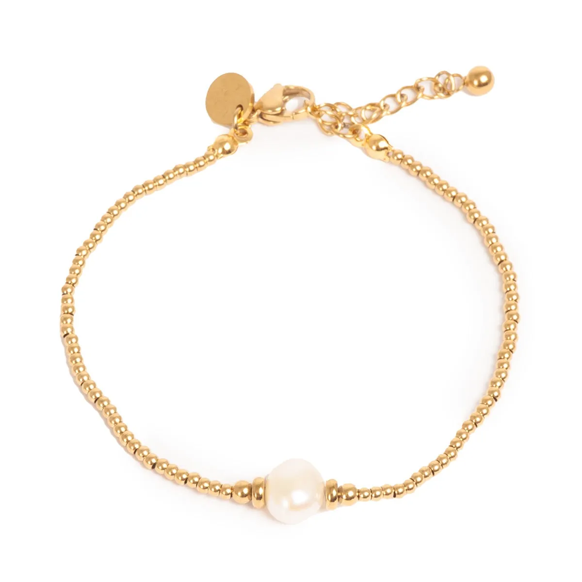 3047-0012 Goldplated  Freshwater Pearl Bracelet