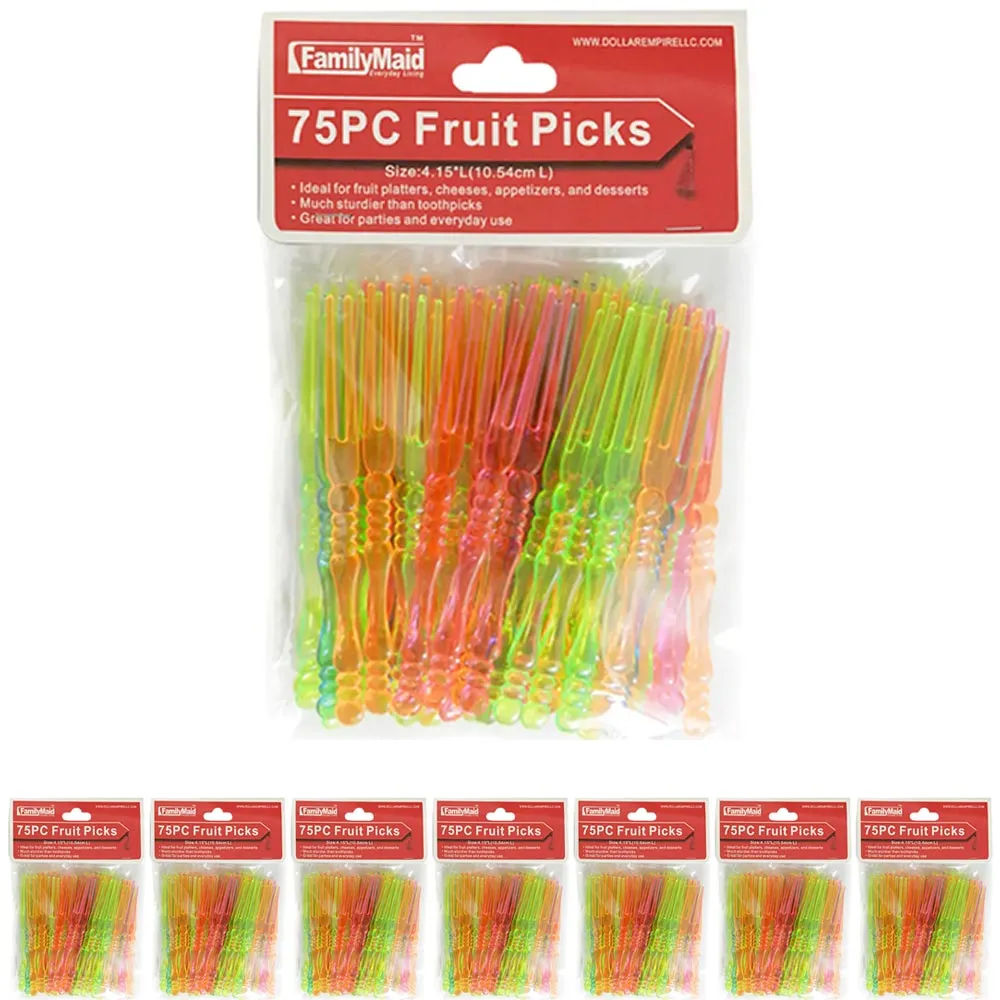 600 PCS Cocktail Fruit Picks Food Appetizer Fork Catering Tasting Disposable