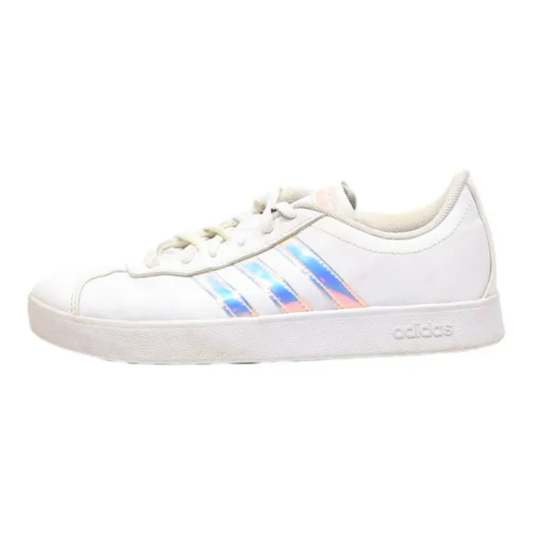ADIDAS Low Top Trainers White Leather Womens UK 3.5