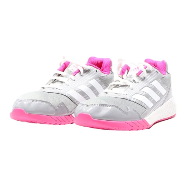 ADIDAS Sneaker Trainers Silver Synthetic Womens UK 4.5