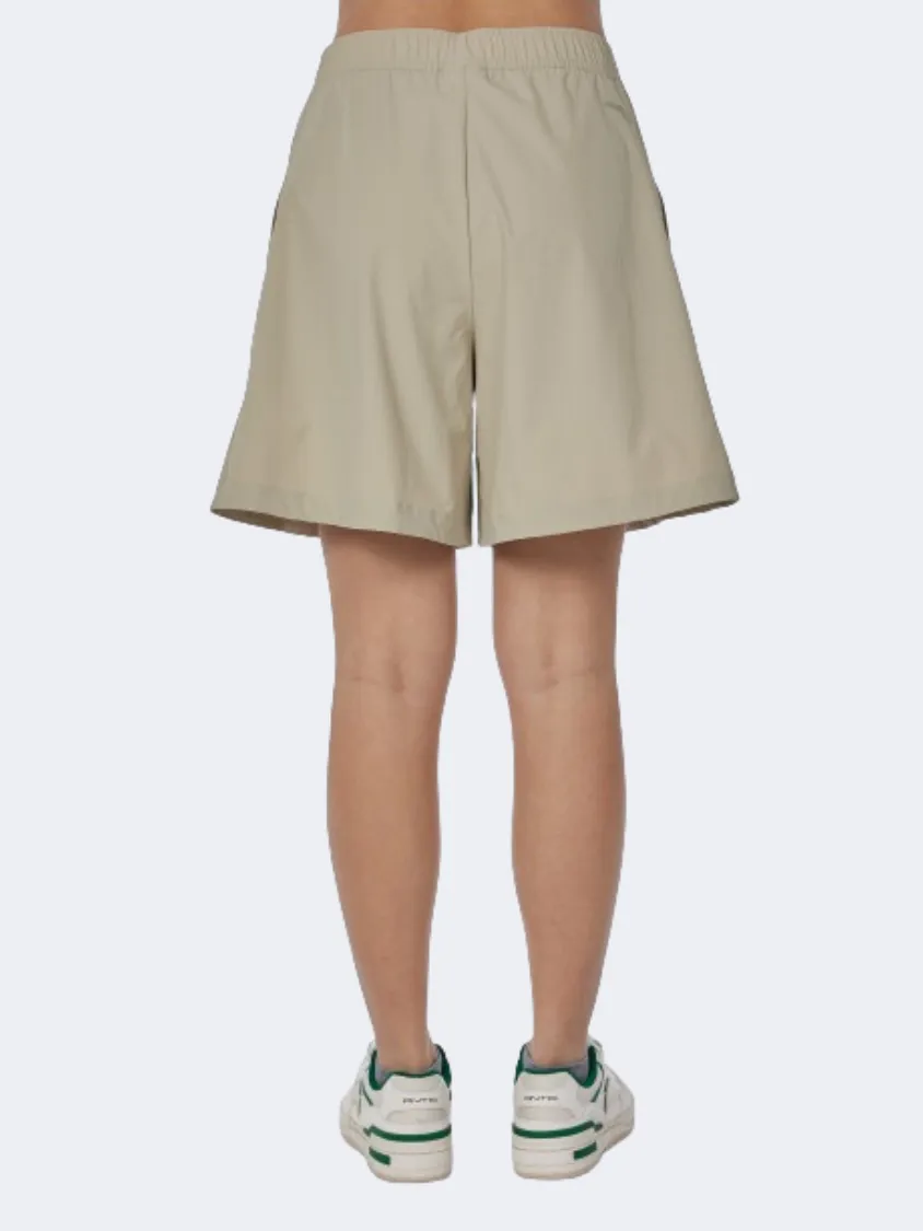 Anta Woven Women Outdoor Short Grey