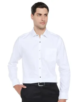 Arrow Men's Slim Fit Shirt (ARAEOSH1469_White