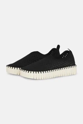 Black Tulip Platform Flats
