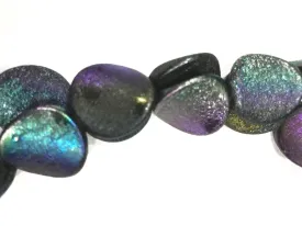Black Uneven Rainbow Plastic Beads