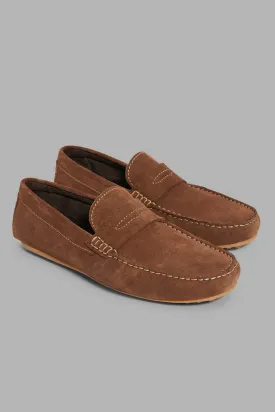 Brown Handmade Leather Loafer