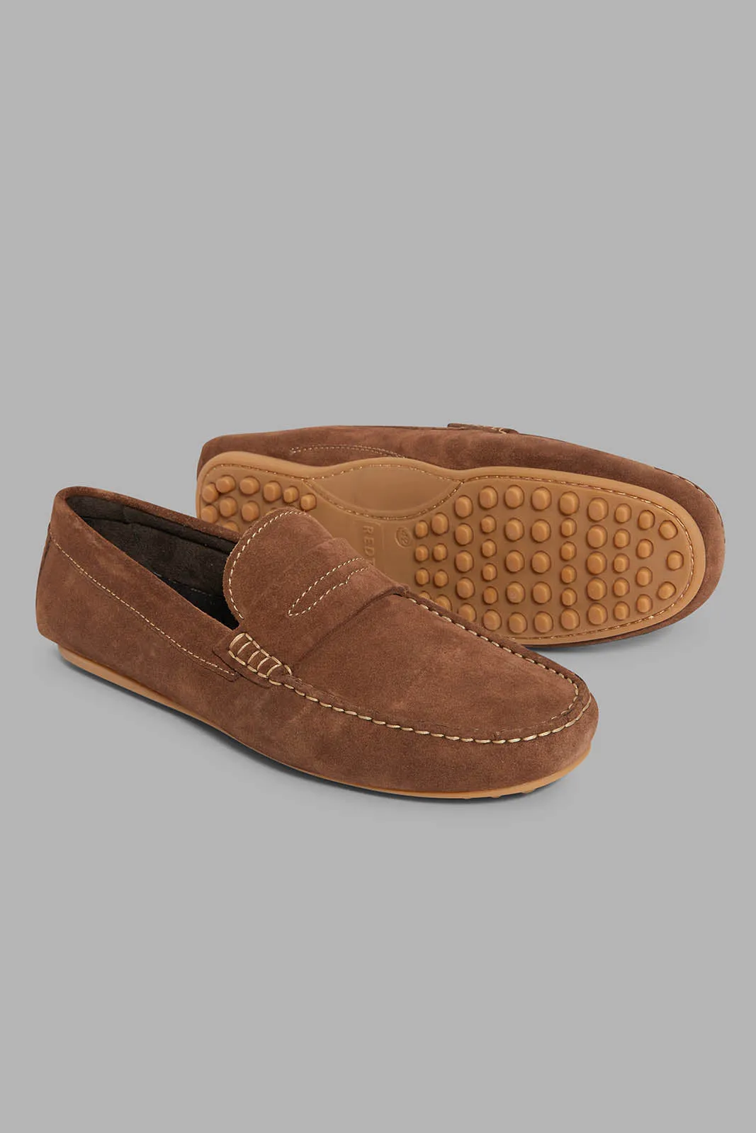 Brown Handmade Leather Loafer