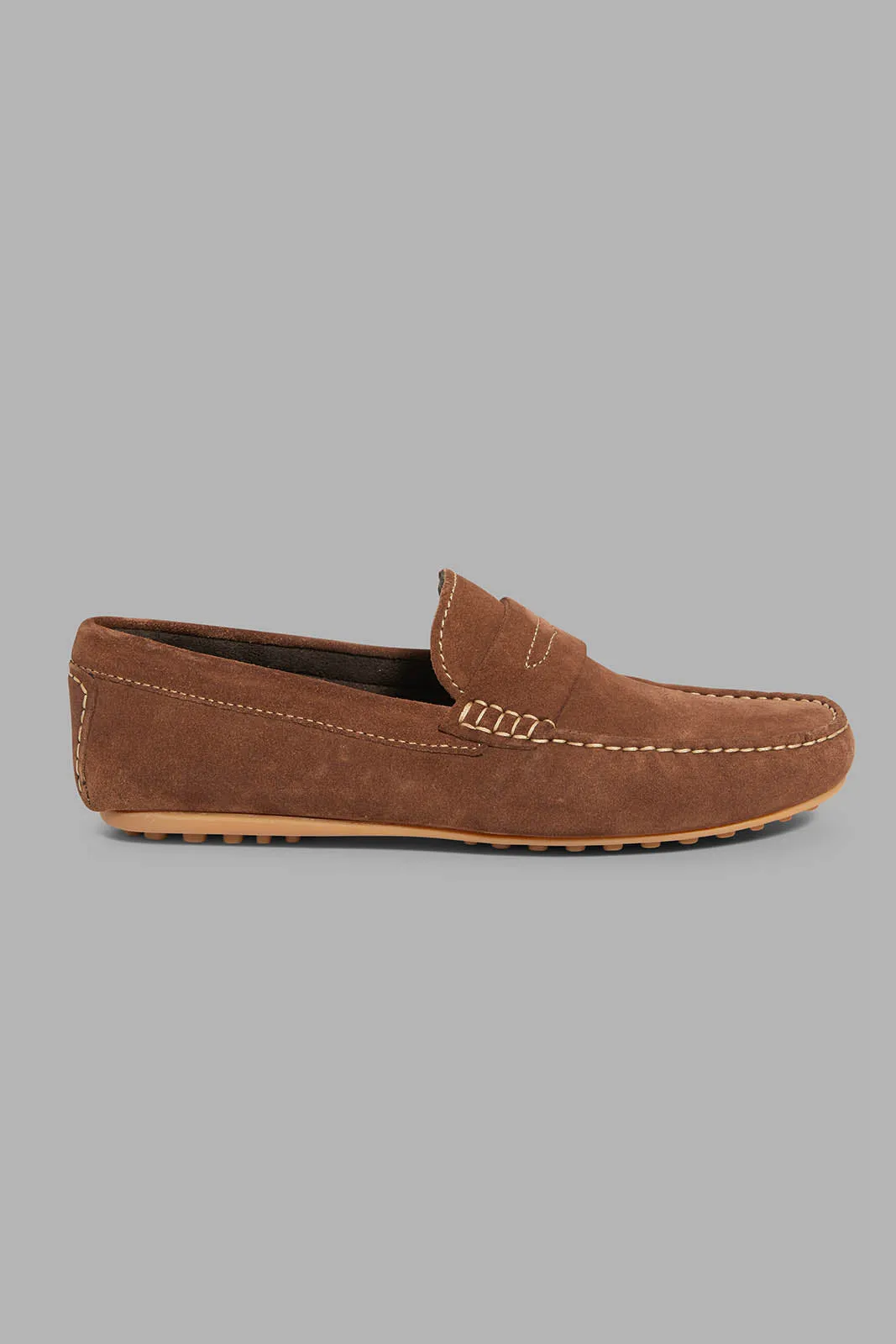 Brown Handmade Leather Loafer