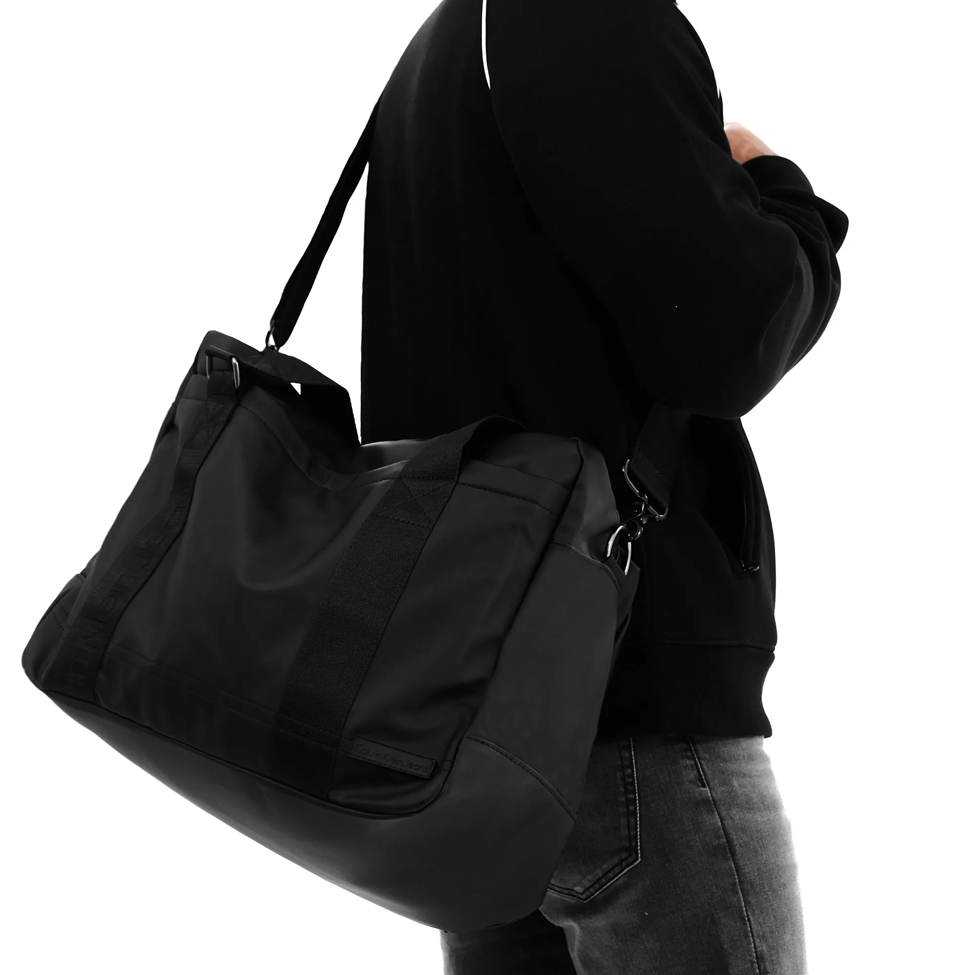 CK Logo Crossbody Duffle Bag