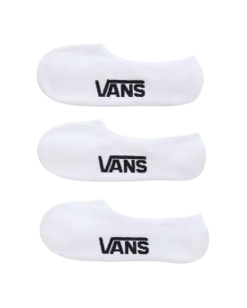 Classic No Show 3 Pack in White & Black