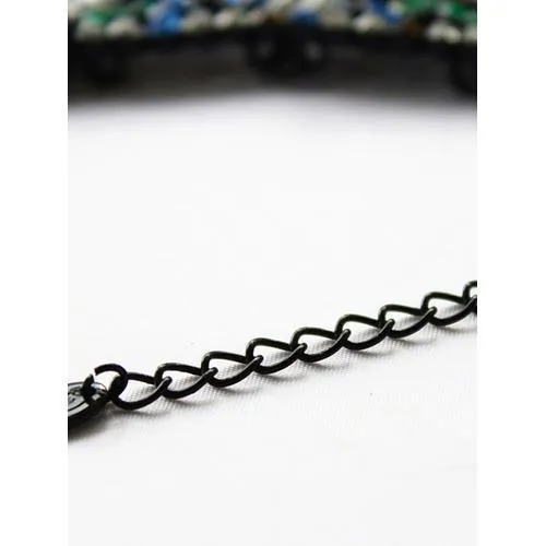 Colorful Rhinestone Triangle Collar Necklace