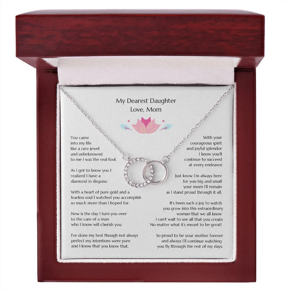 Gift for Bride, Necklace for Bride, Mom To Daughter Wedding, Perfect Pair, Gift from Mom, Gift from Mother of the Bride, Mother Daughter