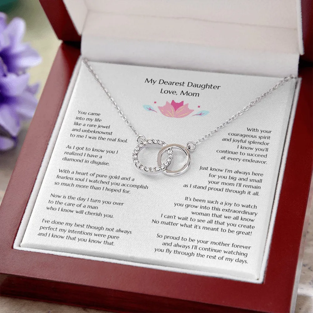 Gift for Bride, Necklace for Bride, Mom To Daughter Wedding, Perfect Pair, Gift from Mom, Gift from Mother of the Bride, Mother Daughter
