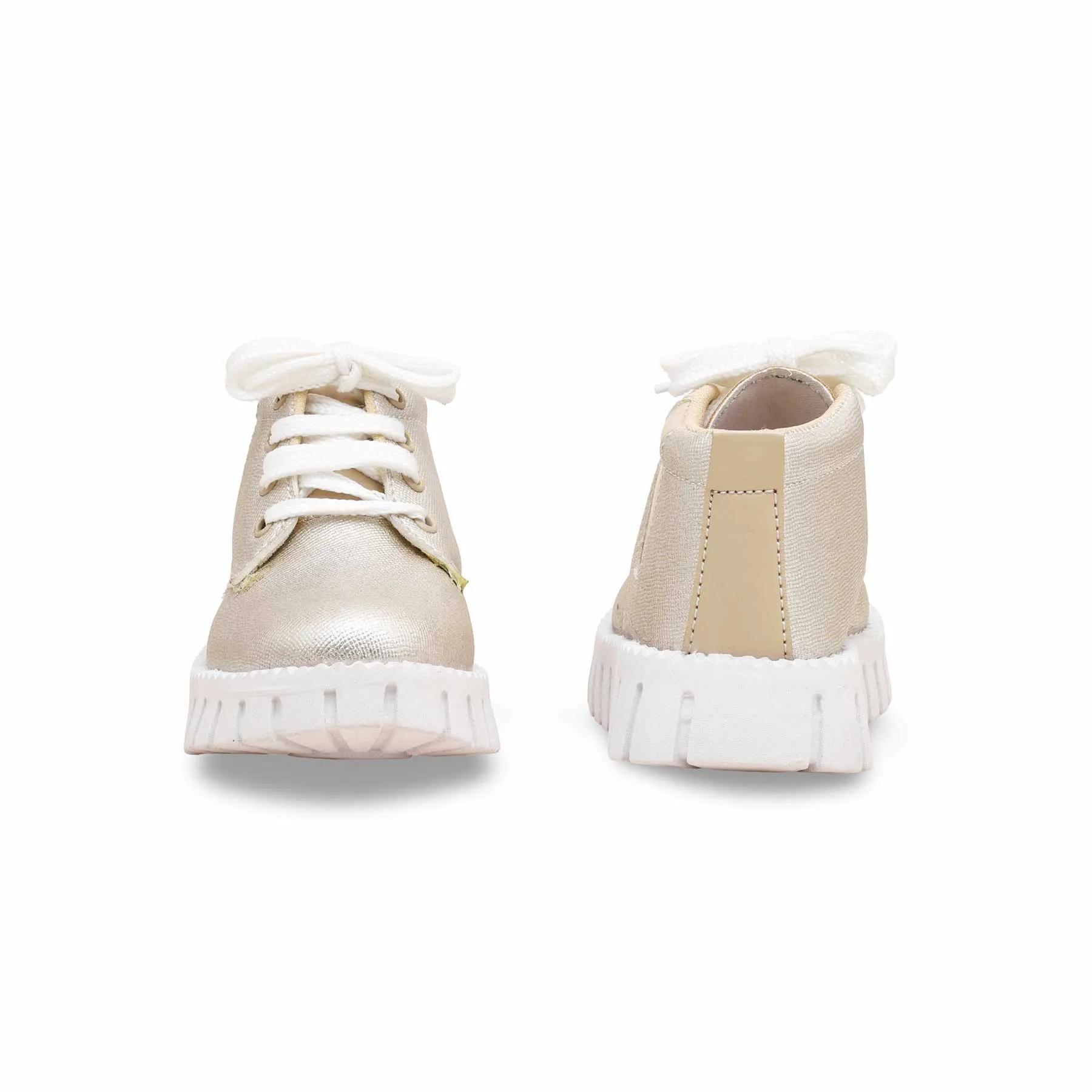 Girls Golden Formal Long Shoes KD8078
