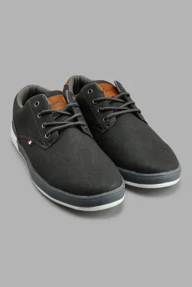Grey Textured Plimsoll