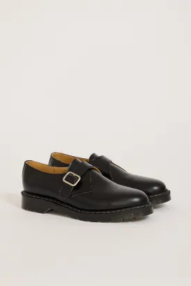 Hi Shine Single Buckle Monk Shoe Black