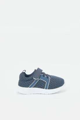 Infant Boys Navy Velcro Strap Pump