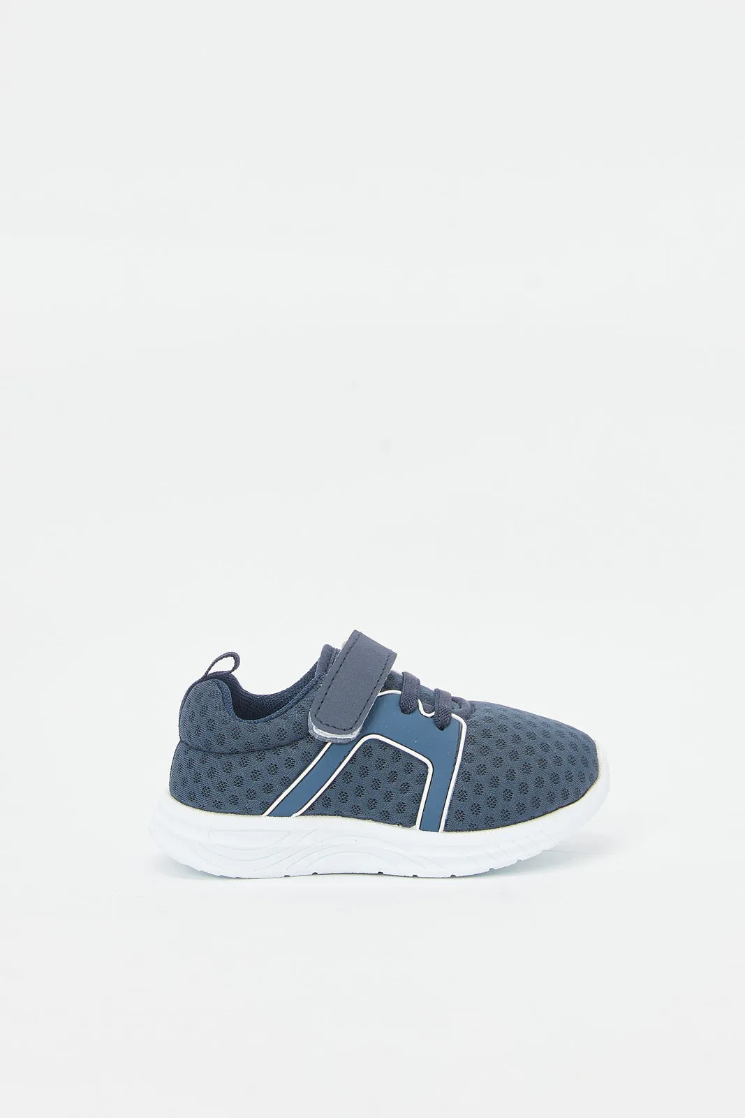 Infant Boys Navy Velcro Strap Pump