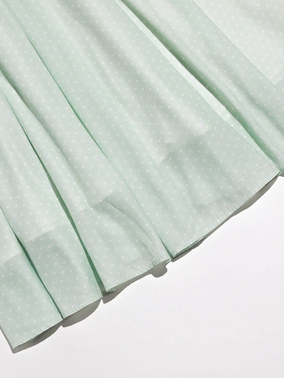 Jade Dot Long Dress