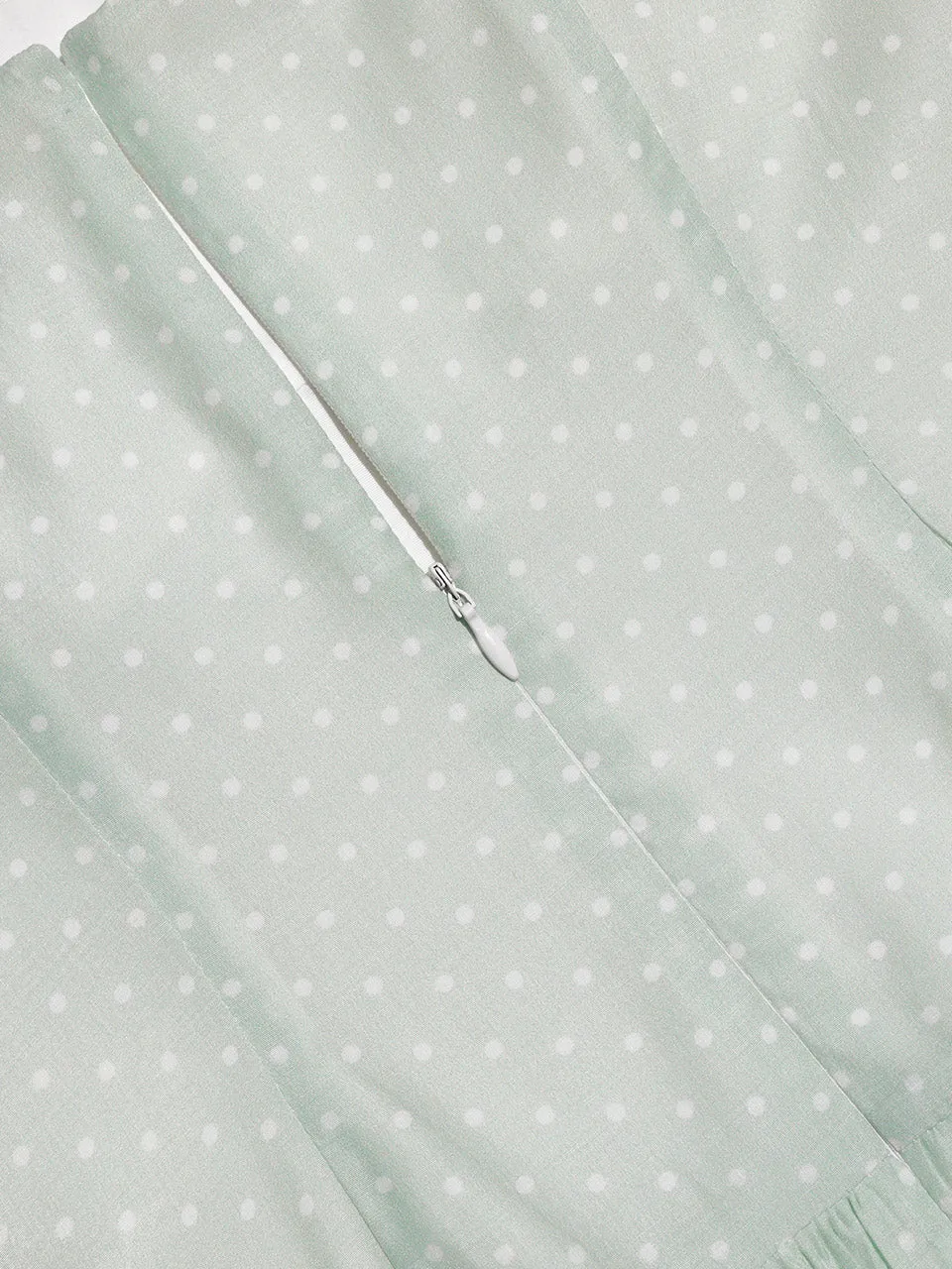 Jade Dot Long Dress