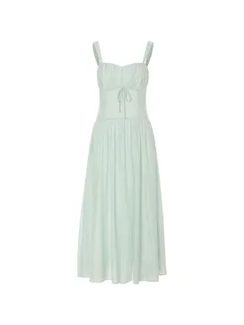 Jade Dot Long Dress