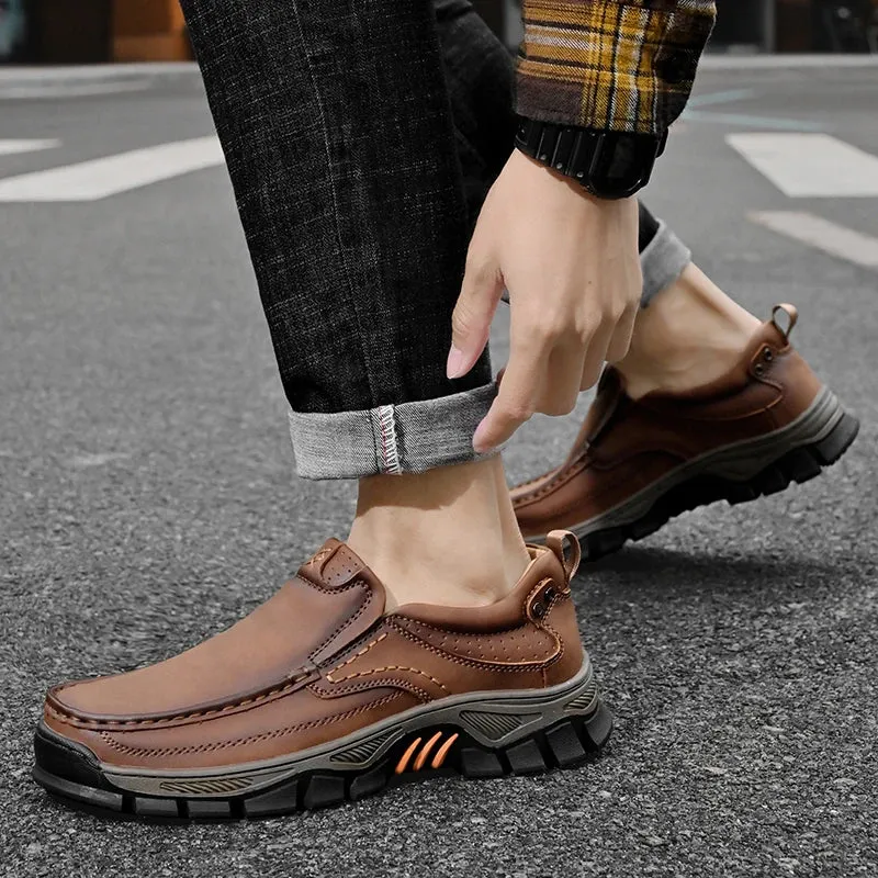 Leather Casual Comfort Loafers Soft Classic Footwear Non-slip