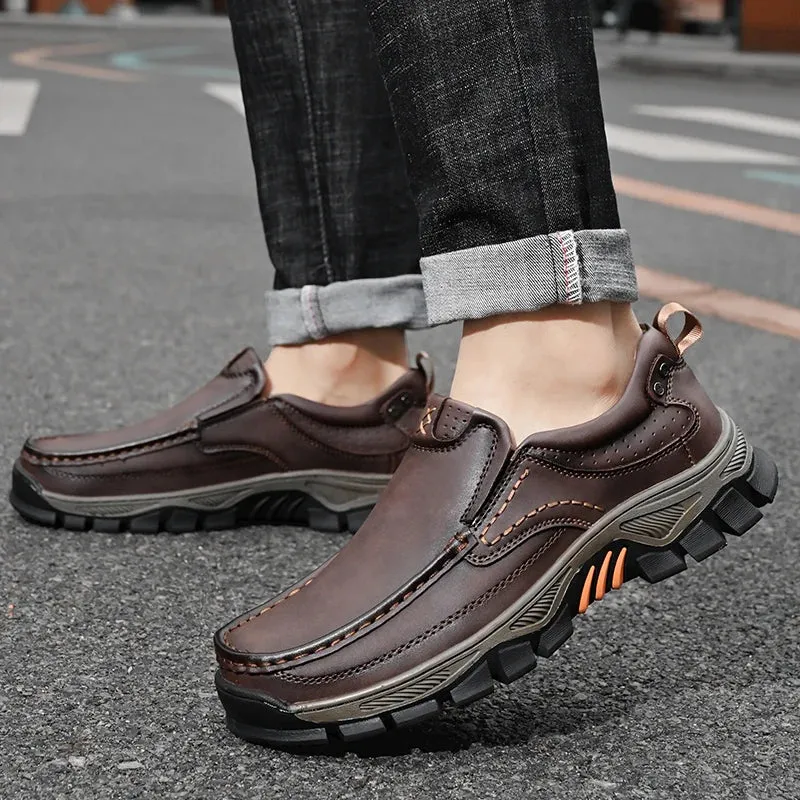 Leather Casual Comfort Loafers Soft Classic Footwear Non-slip
