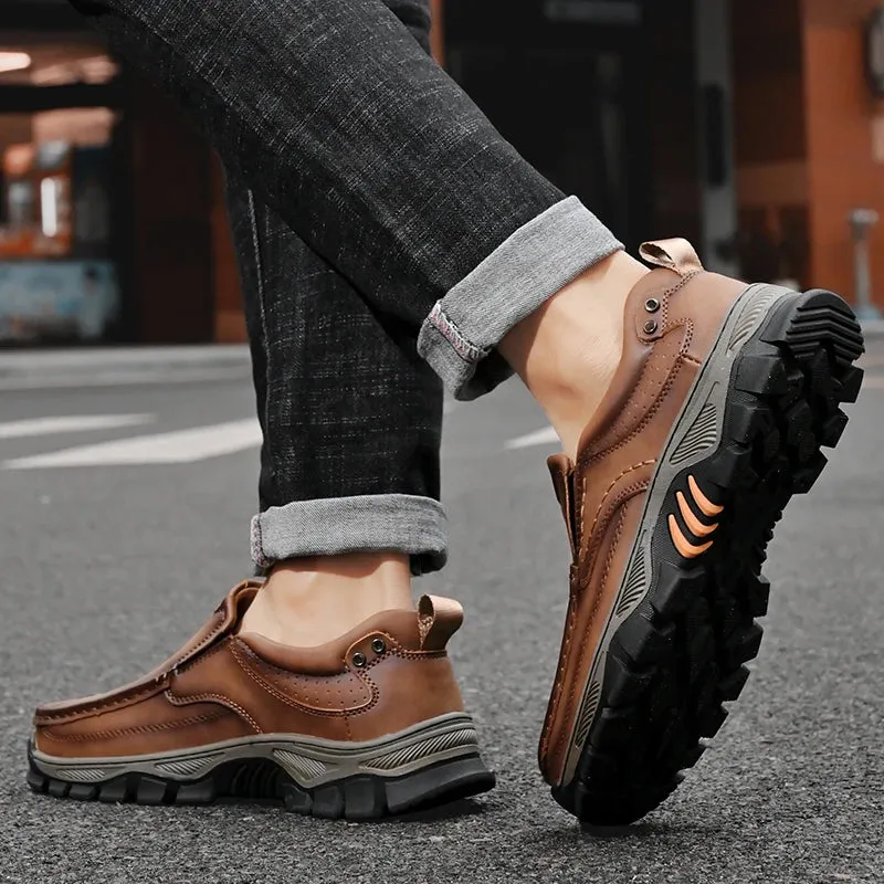 Leather Casual Comfort Loafers Soft Classic Footwear Non-slip