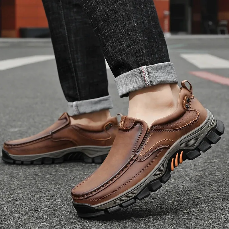 Leather Casual Comfort Loafers Soft Classic Footwear Non-slip