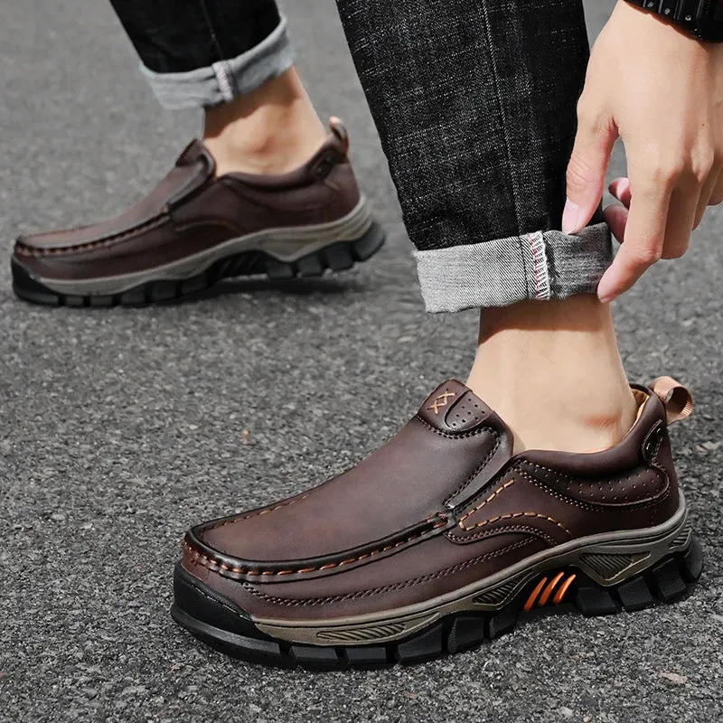 Leather Casual Comfort Loafers Soft Classic Footwear Non-slip