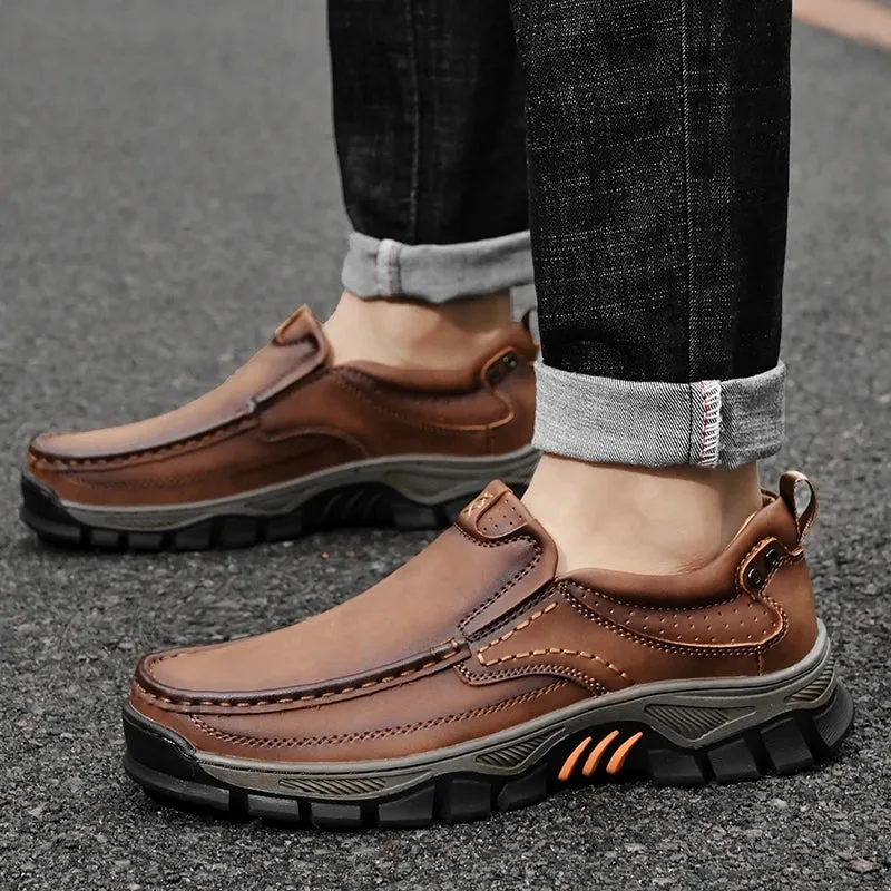 Leather Casual Comfort Loafers Soft Classic Footwear Non-slip
