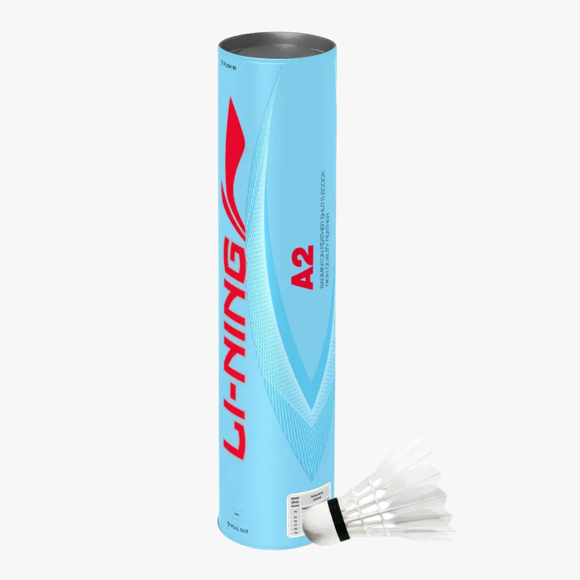 Li-Ning A2 (Speed 77) Badminton Feather Shuttlecock