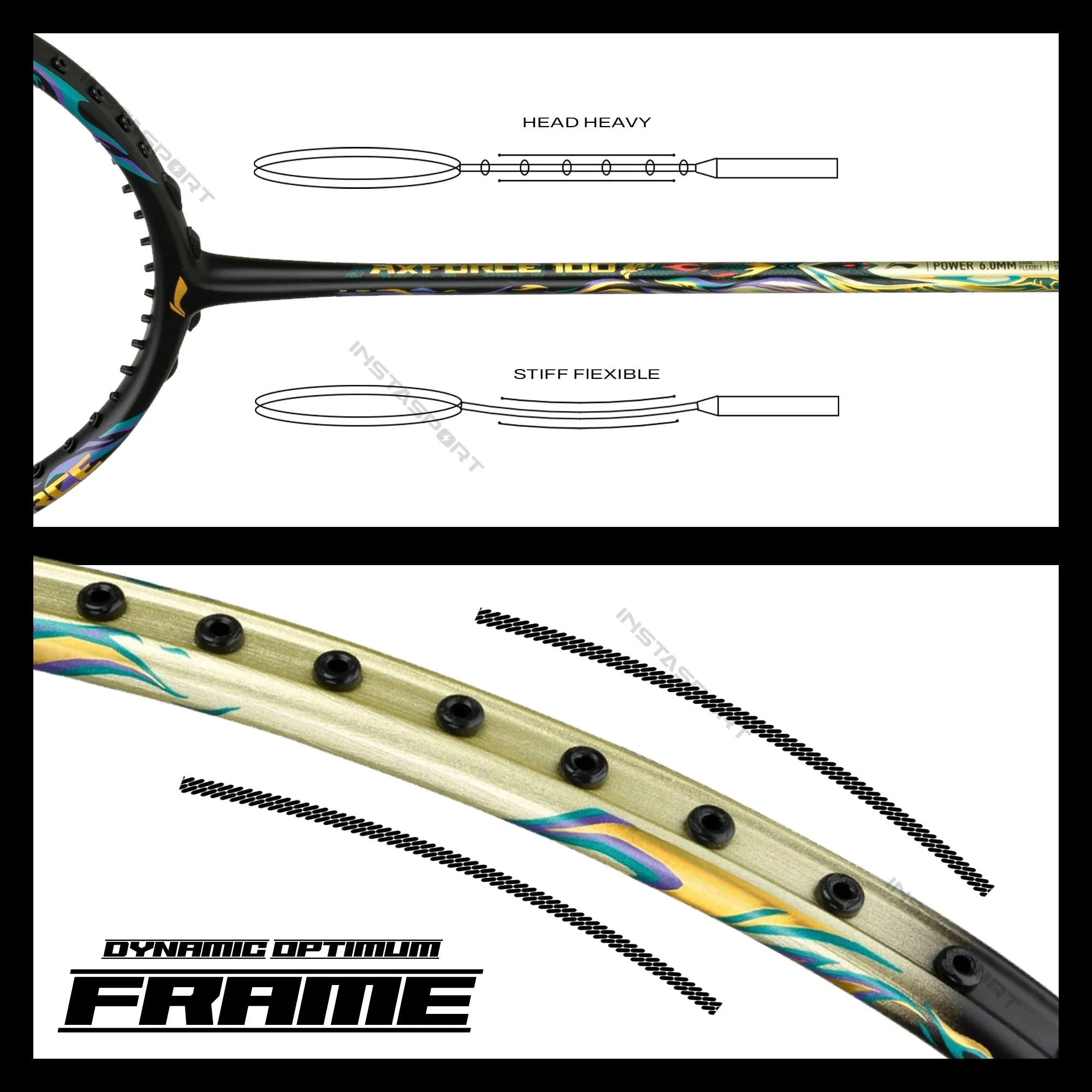 Li-Ning AXFORCE 100 (3U) Badminton Racket