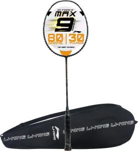 Li-Ning G-Force Superlite Max 9 Unstrung Badminton Racquet (Grey / Black)