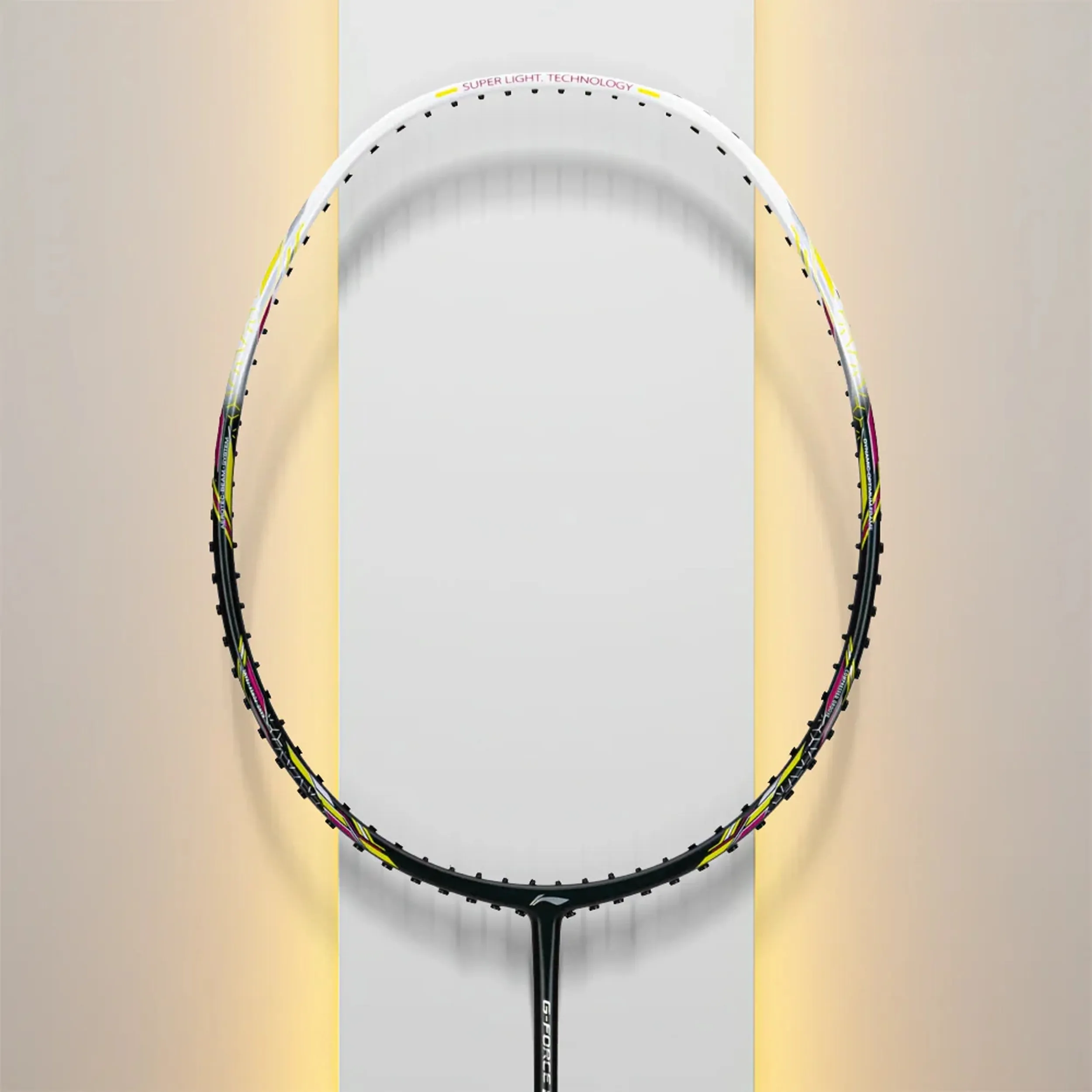 Li-Ning GForce 5800 Superlite Badminton Racket - Charcoal Olive/ White/ Lime