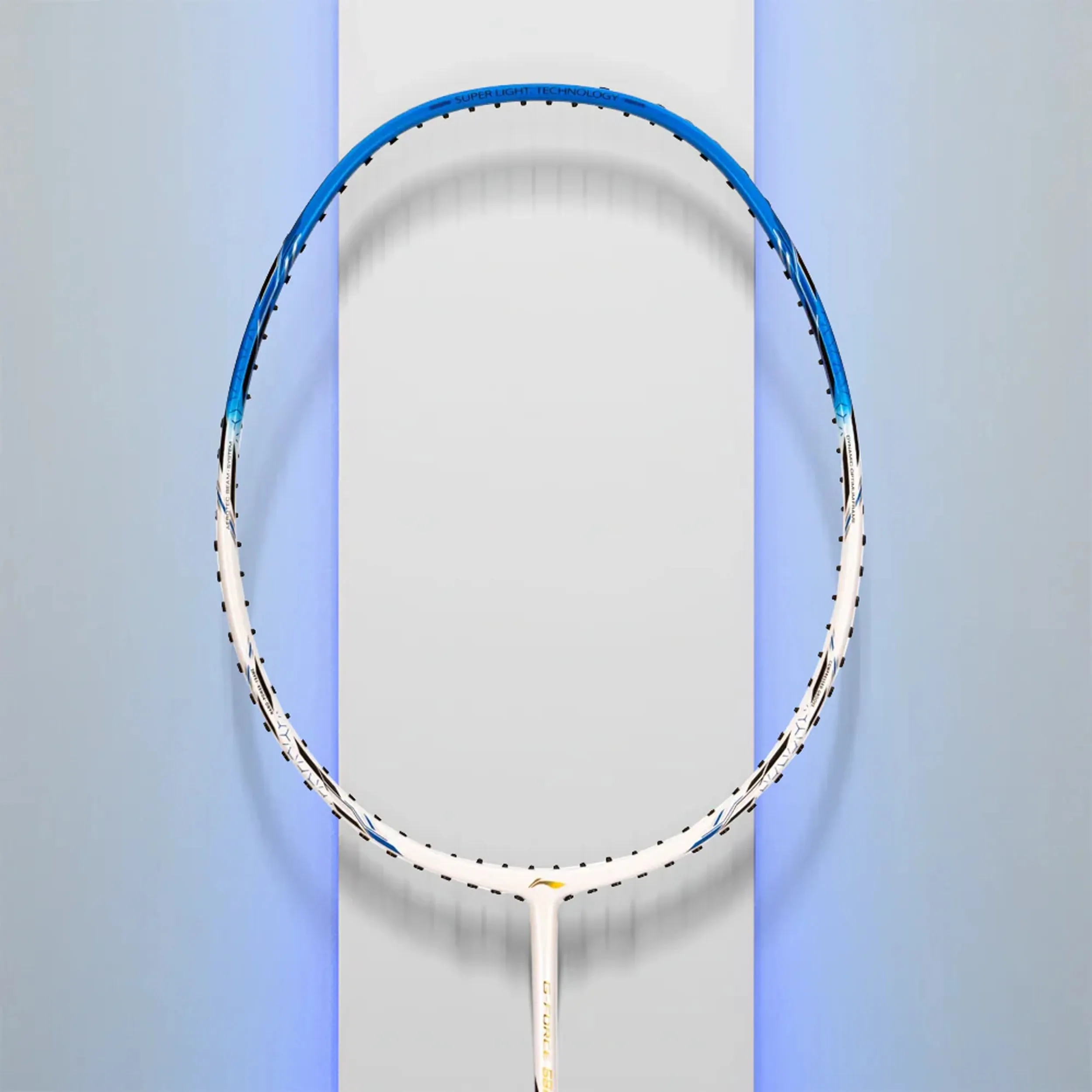 Li-Ning GForce 5800 Superlite Badminton Racket - White/Blue/Black