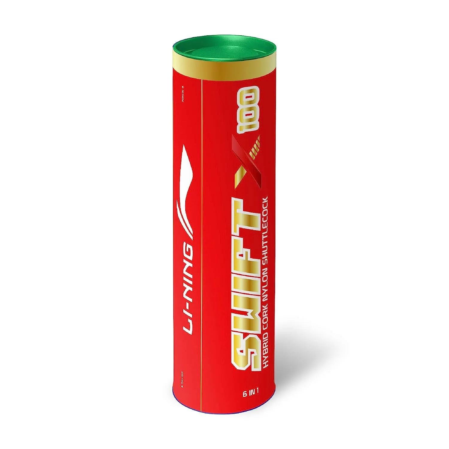 Li-Ning Swift X100 Nylon Shuttlecock Slow Speed (Yellow)