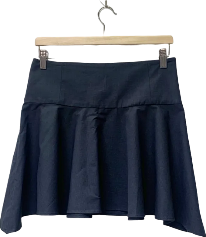 MANGO Selection Dark Blue Flared Skirt EU 36 UK 8