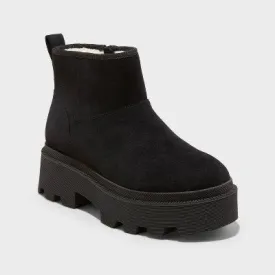 New - Universal Thread Women's Winter Snow Boots Ankle Booties Memory Foam