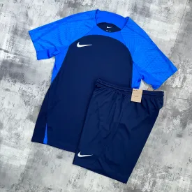 Nike Dri-Fit Strike set Navy / Game - t-shirt & shorts