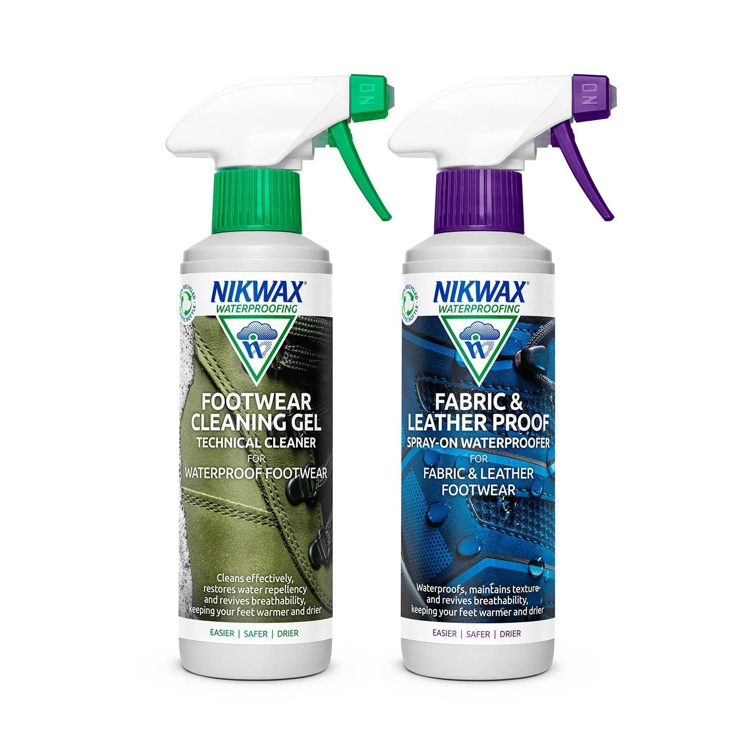 Nikwax Footwear Cleaning Gel/Fabric & Leather Proof Spray