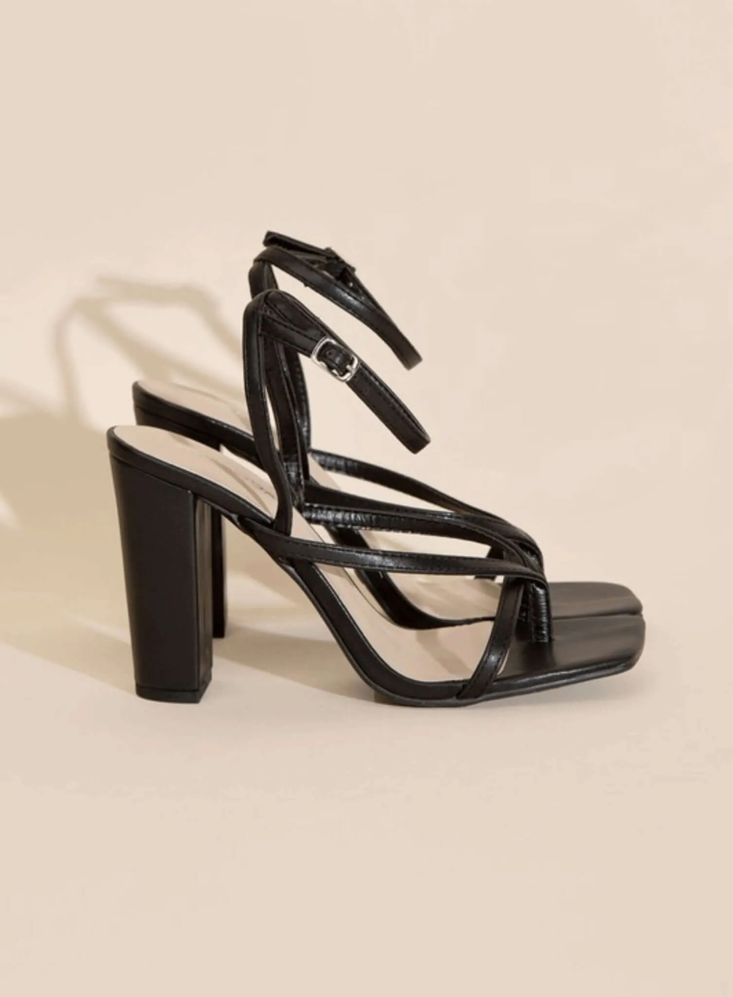 Nile-5 Thong Strappy Heels