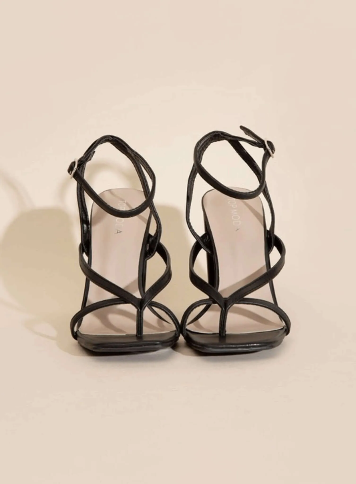 Nile-5 Thong Strappy Heels