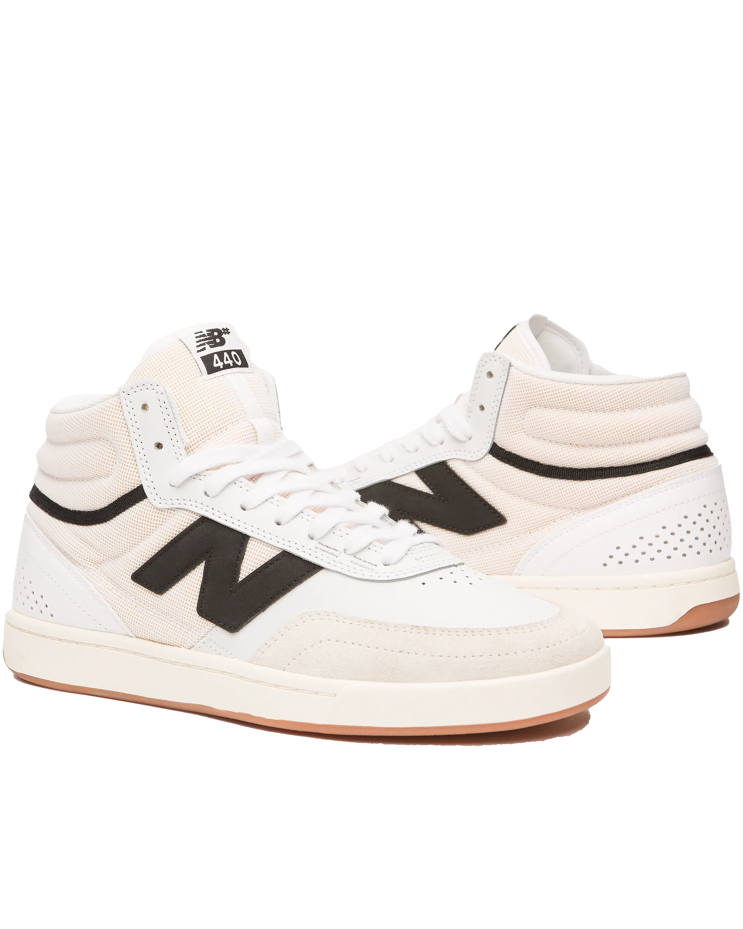 Numeric 440Hv2 High Shoes in White & Black