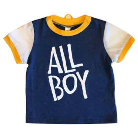 Roman & Leo - ALL BOY Ringer Tee in Blue