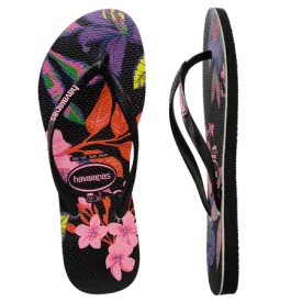 Slim Floral Neon Thong