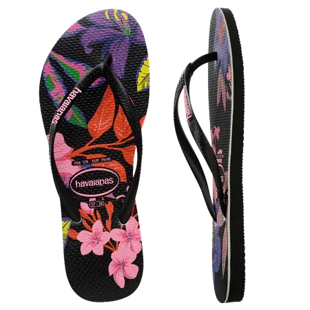 Slim Floral Neon Thong