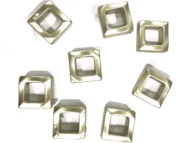 Spray Golden Square Plastic Beads