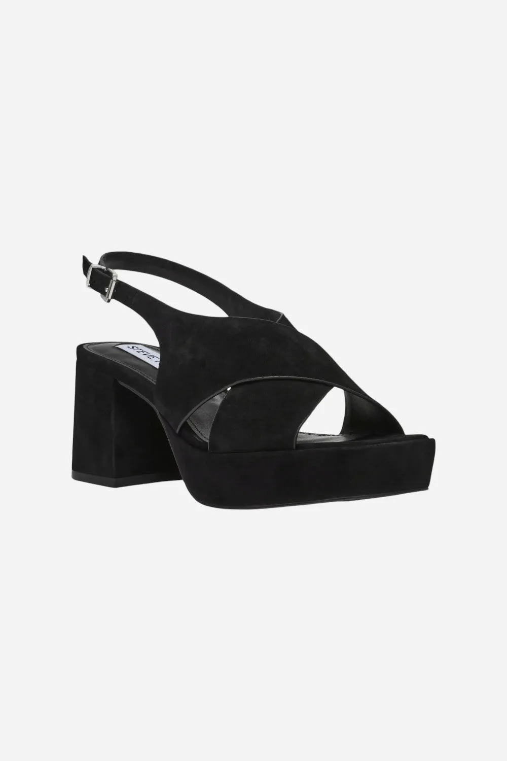 Steve Madden Marino Black Suede Heel